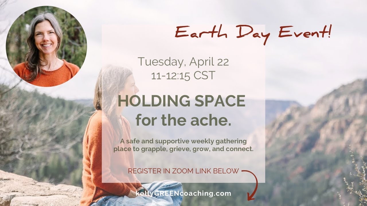 Announcing HOLDING SPACE!  An Online Weekly Gathering Place to grapple, grieve, grow, and connect!