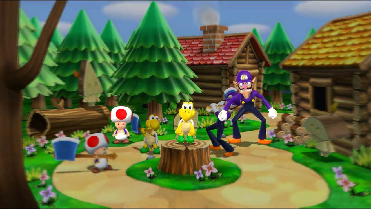 Maryo Party 9 | Minigames Garden Battle. Toad Vs Waluigi Vs Koopa.(Party 9 #18)
