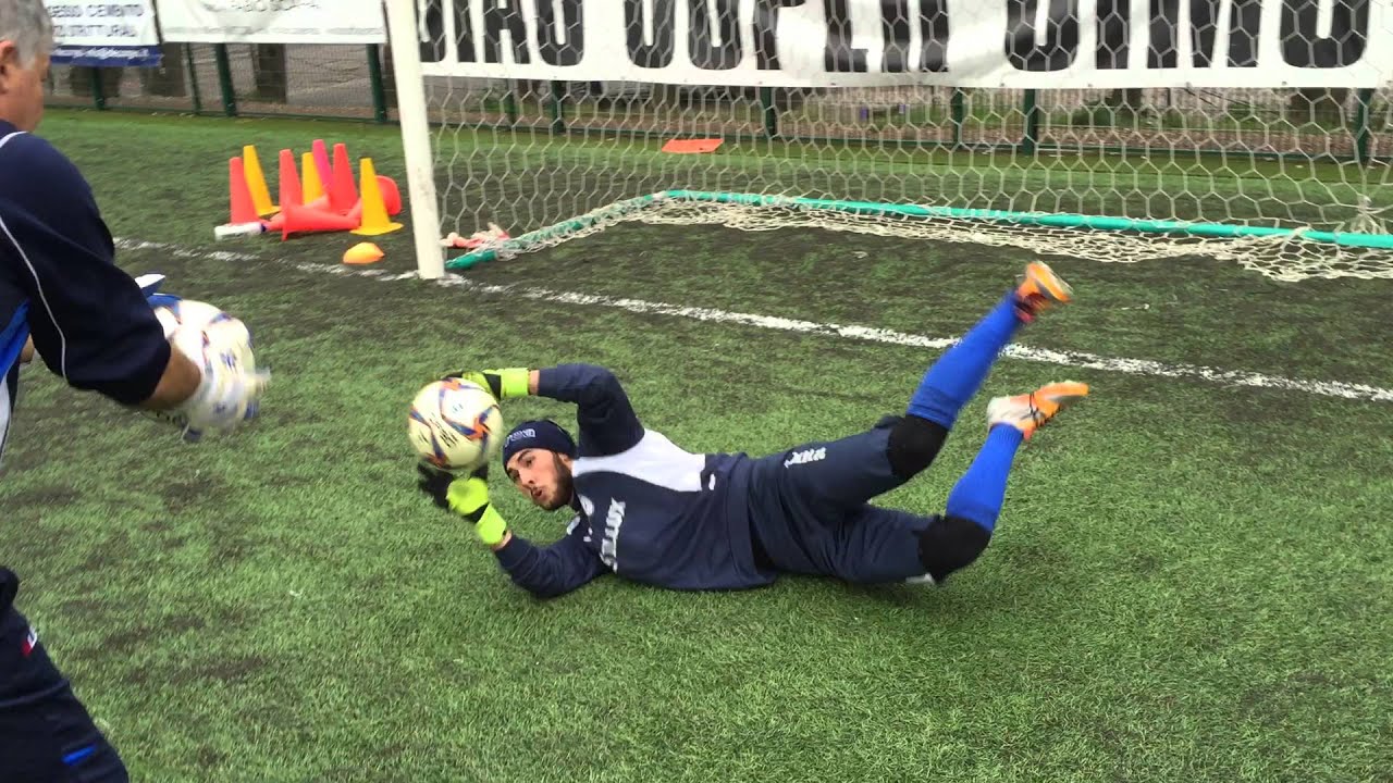 Allenamento Portieri Montecatini calcio Giusti A. esercizi di riscaldamento
