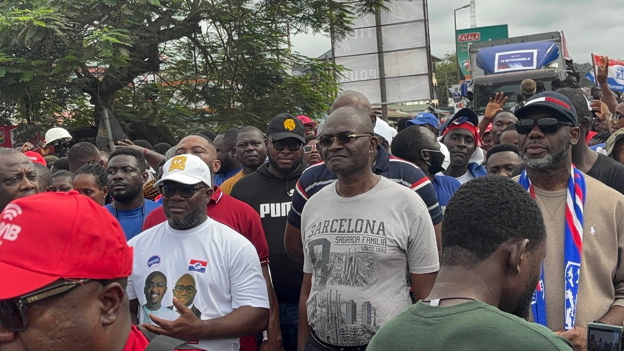 Dr Bawumia & wife, Napo, All NPP gurus storms Takoradi peace walk ahead of mega Menifesto launch 🔥