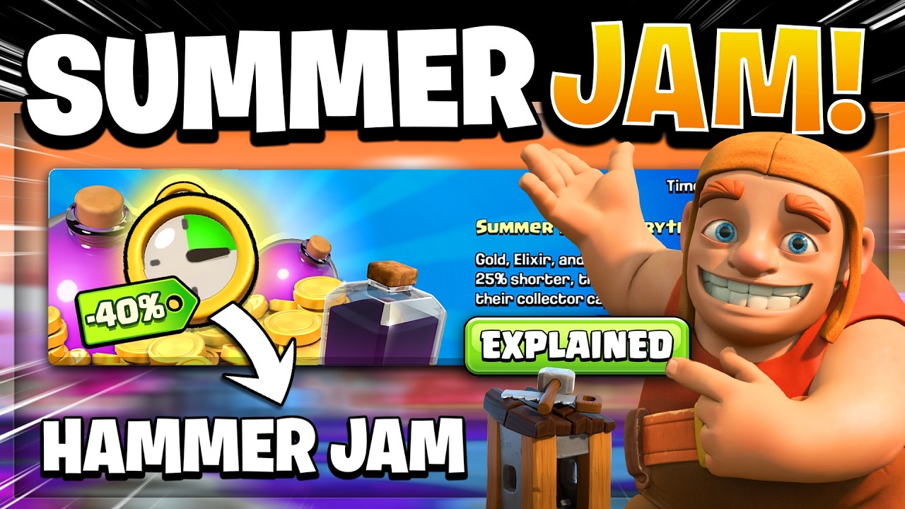NEW SUMMER JAM Event Explained! 40% Off Special Hammer Jam in Clash of Clans!