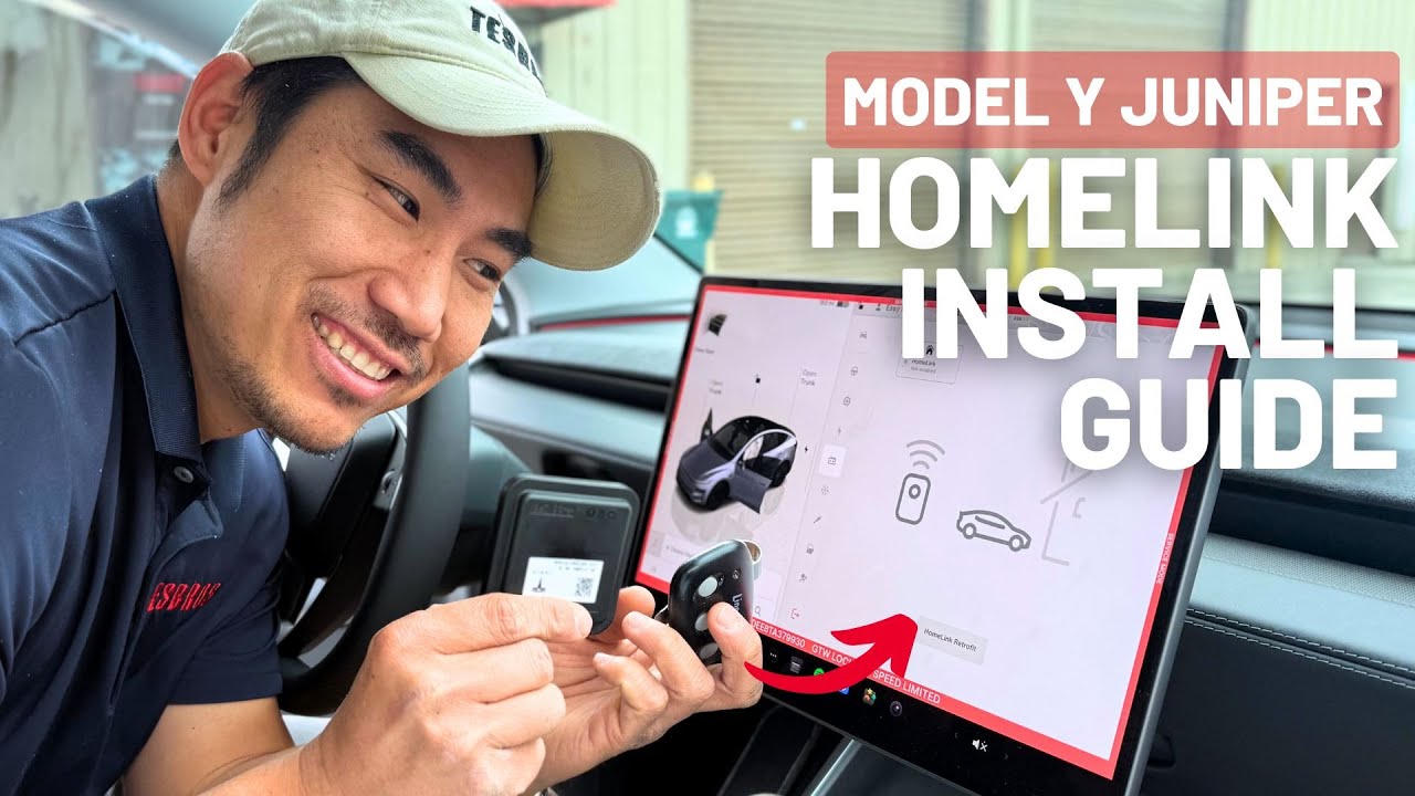 How to Install HomeLink Automatic Garage Opener on Model Y Refresh (2026+ Juniper)