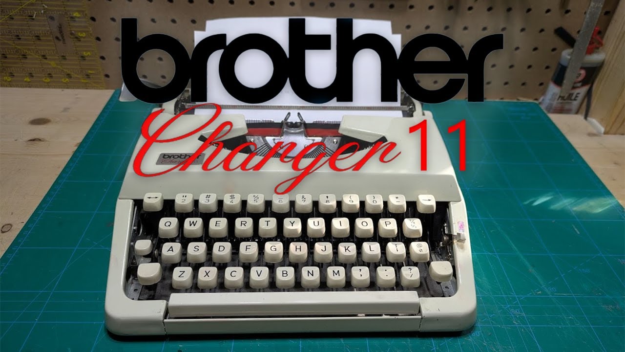 Brother Charger 11 Typewriter restoration
