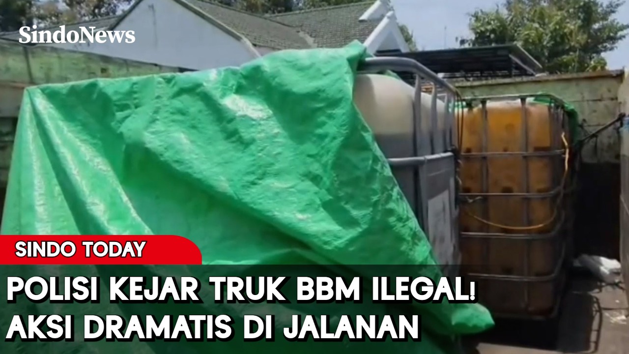 Polisi Kejar Truk BBM Ilegal! Aksi Dramatis di Jalanan | Sindo Today | 12/03 | Part 2