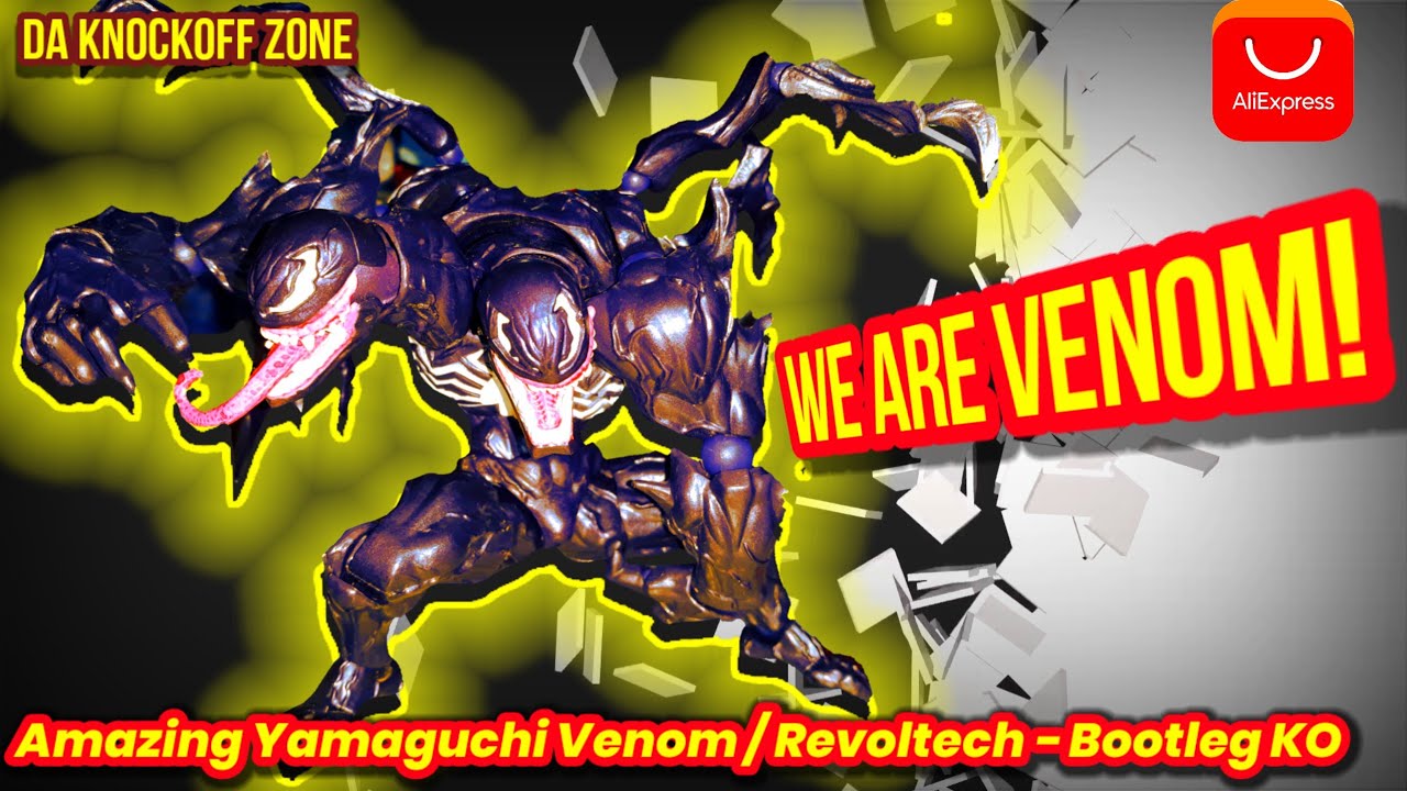 Venom REVOLTECH bootleg Aliexpress Reseña y Analisis #yamaguchi #spiderman #review #unboxing #fake