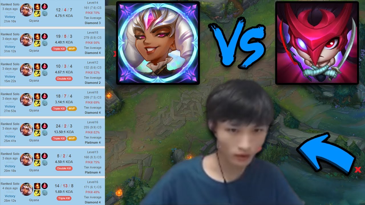 1200lp Beifeng QIYANA is CRAZY! - CN Super Server Diamond 4 (With Subtitles)