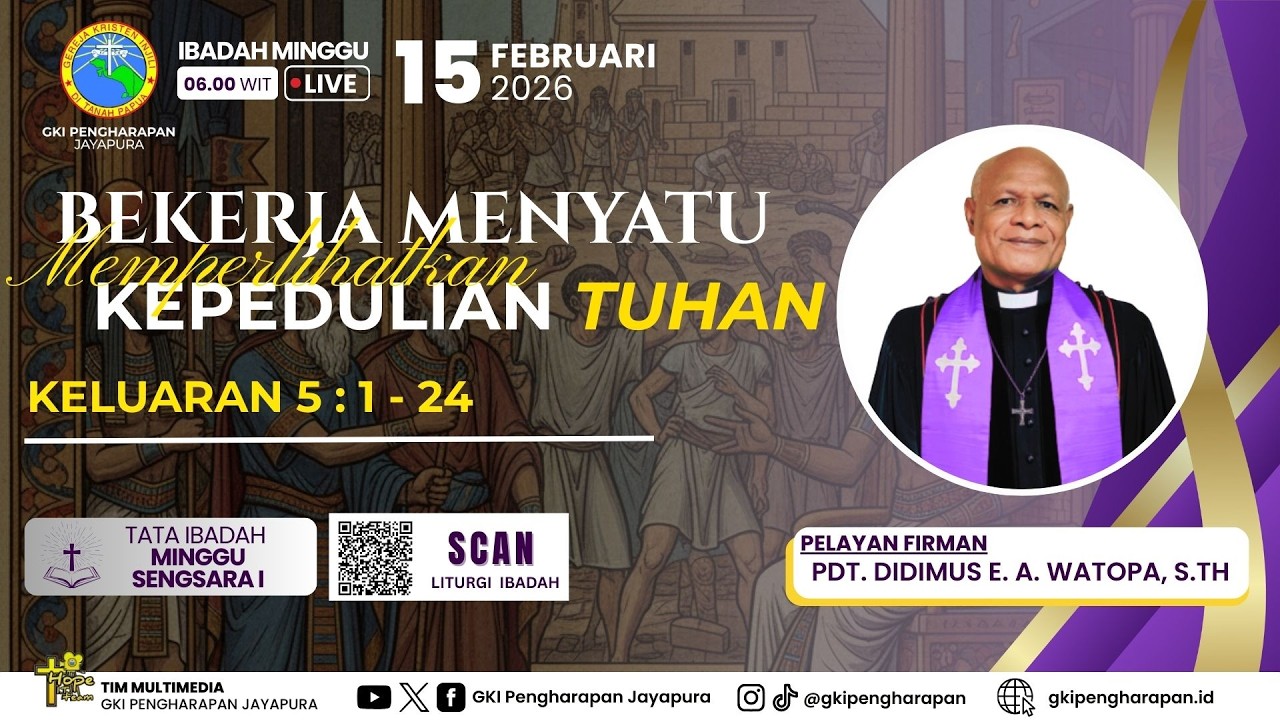 (15 FEBRUARI 2026) IBADAH MINGGU SENGSARA I 
