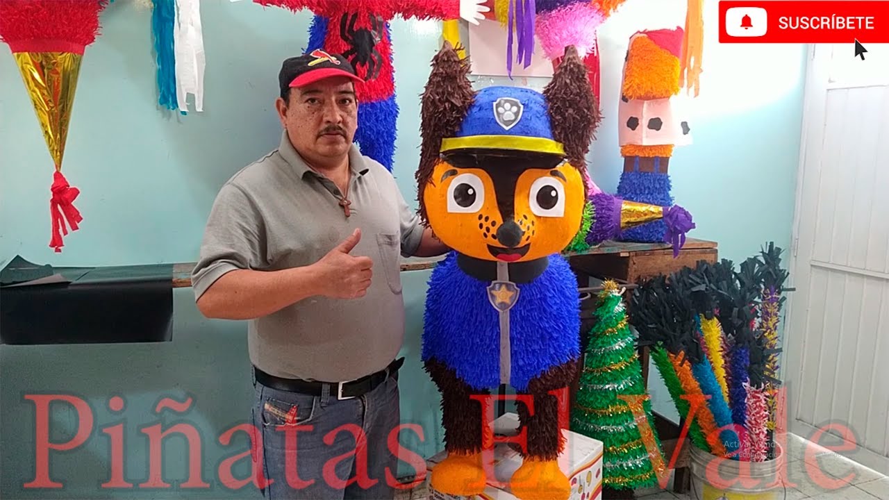 Como hacer piñata de CHASE 👮 de PAW PATROL 🐾| Parte 1: Molde