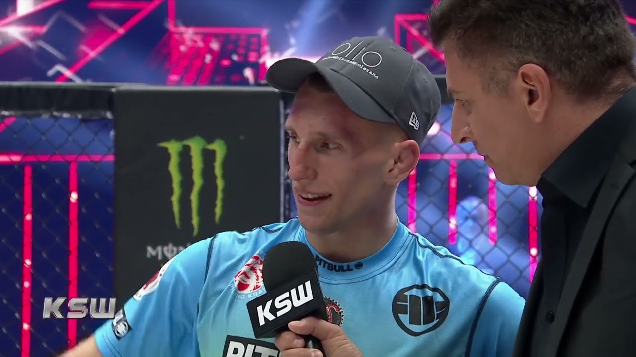 Robert Ruchała i Damian Stasiak zaraz po walce wieczoru KSW 75 | Wywiad w klatce