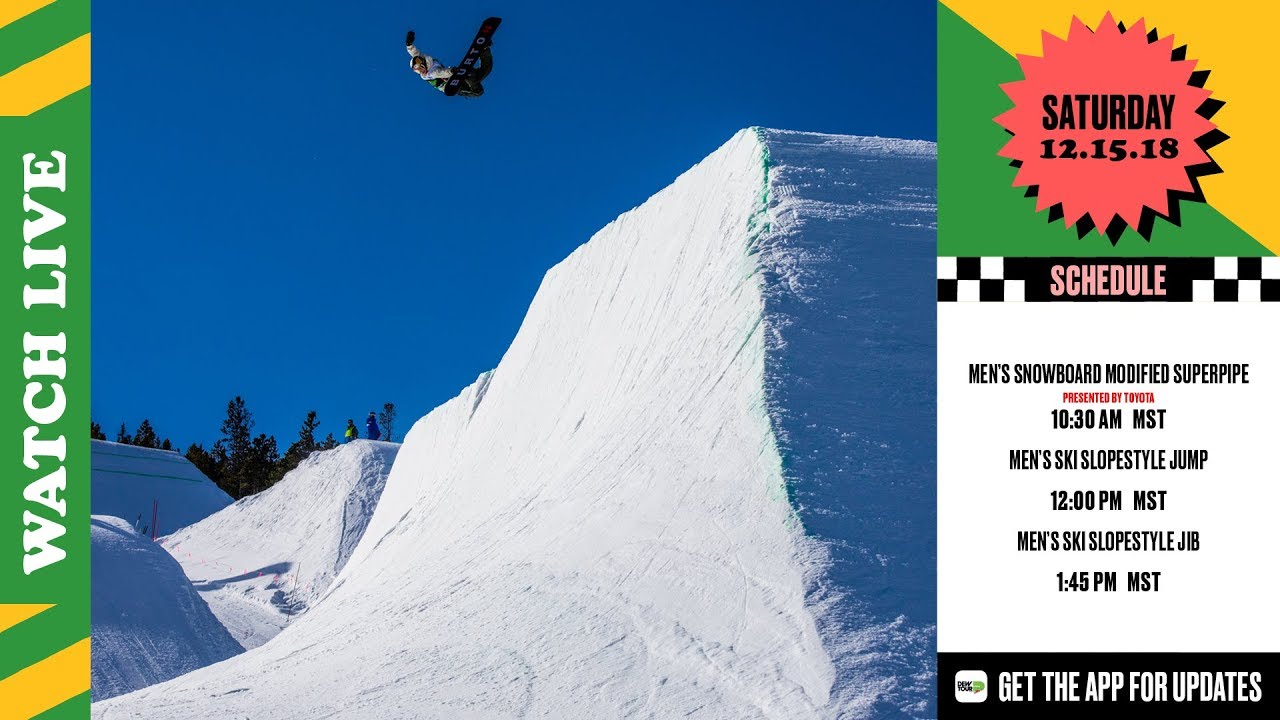 Day 3: Dew Tour Men&rsquo;s Snowboard Pipe Final Presented by Toyota LIVE
