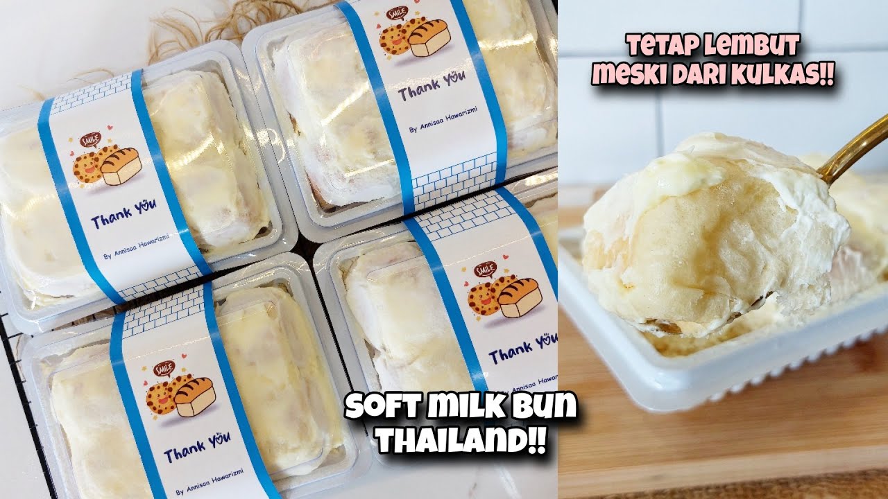 SOFT MILK BUN THAI VIRAL PAKE METODE TANGZHONG!! LEMBUT, CHUWY, CREAMY, MILKY!!