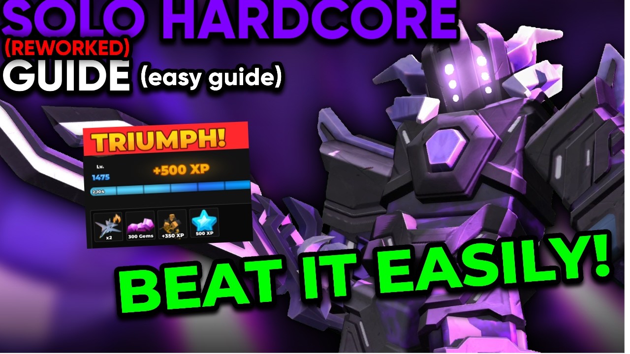 SOLO New Hardcore Triumph + Easy Full Guide | TDS Tower Defense Simulator