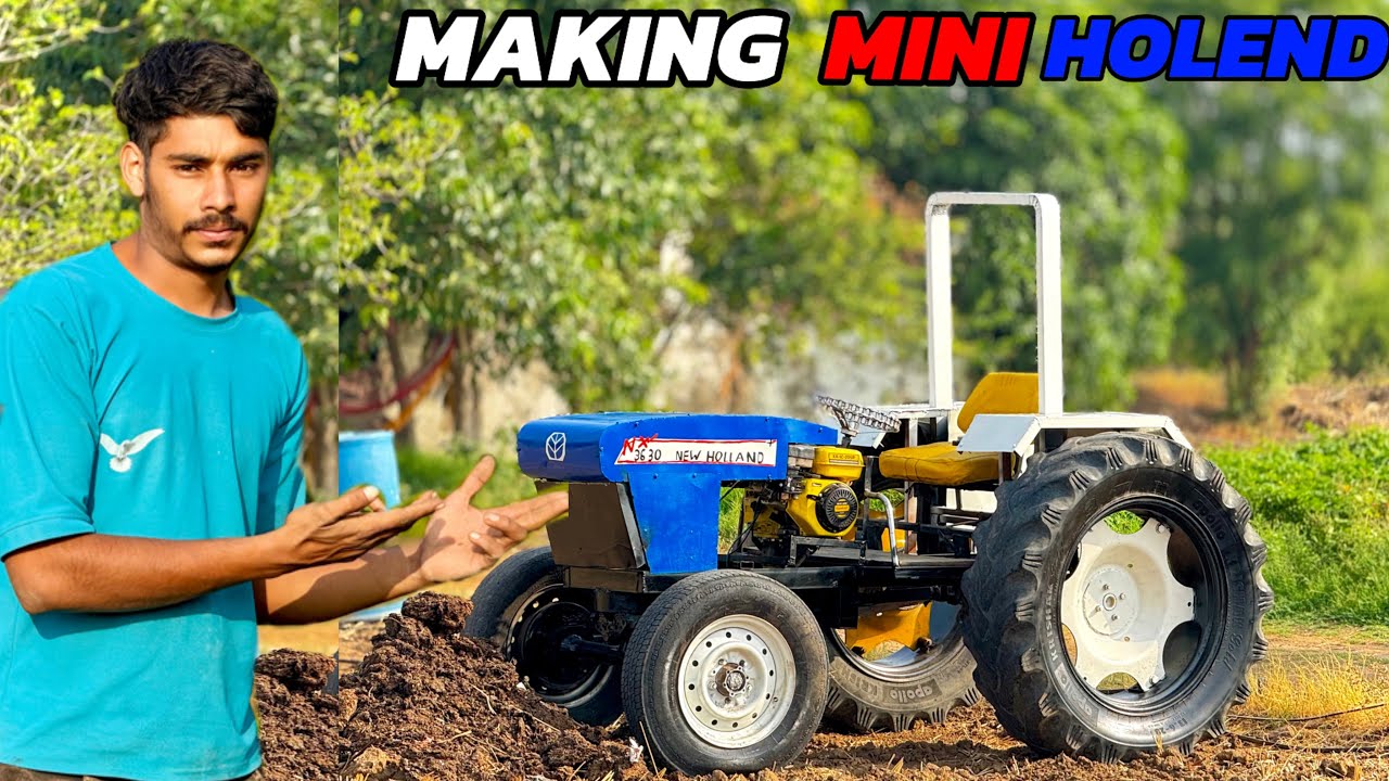 Making mini 🚀new holland tractor #kunalkexperiment 