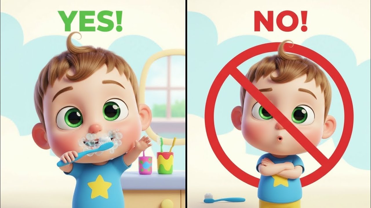 Brush Your Teeth Song 🪥 | Say Bye-Bye Germs | Fun Kids Video #YouTubeKids#BrushYourTeeth#BabySongs