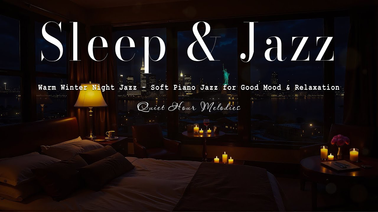 Sleep Tight, Unwind with Warm Winter Night Jazz - Soft Piano Jazz for Good Mood & Relaxation