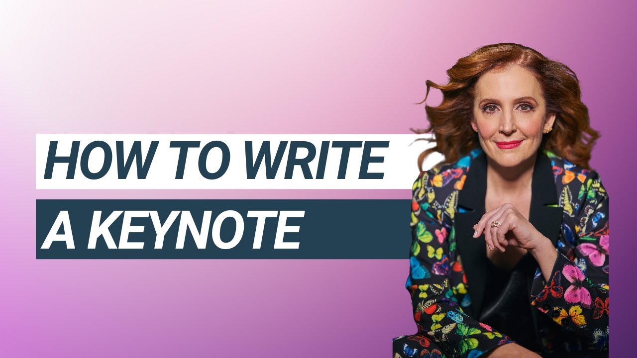 How to Write a Keynote Speech (that *actually* resonates)