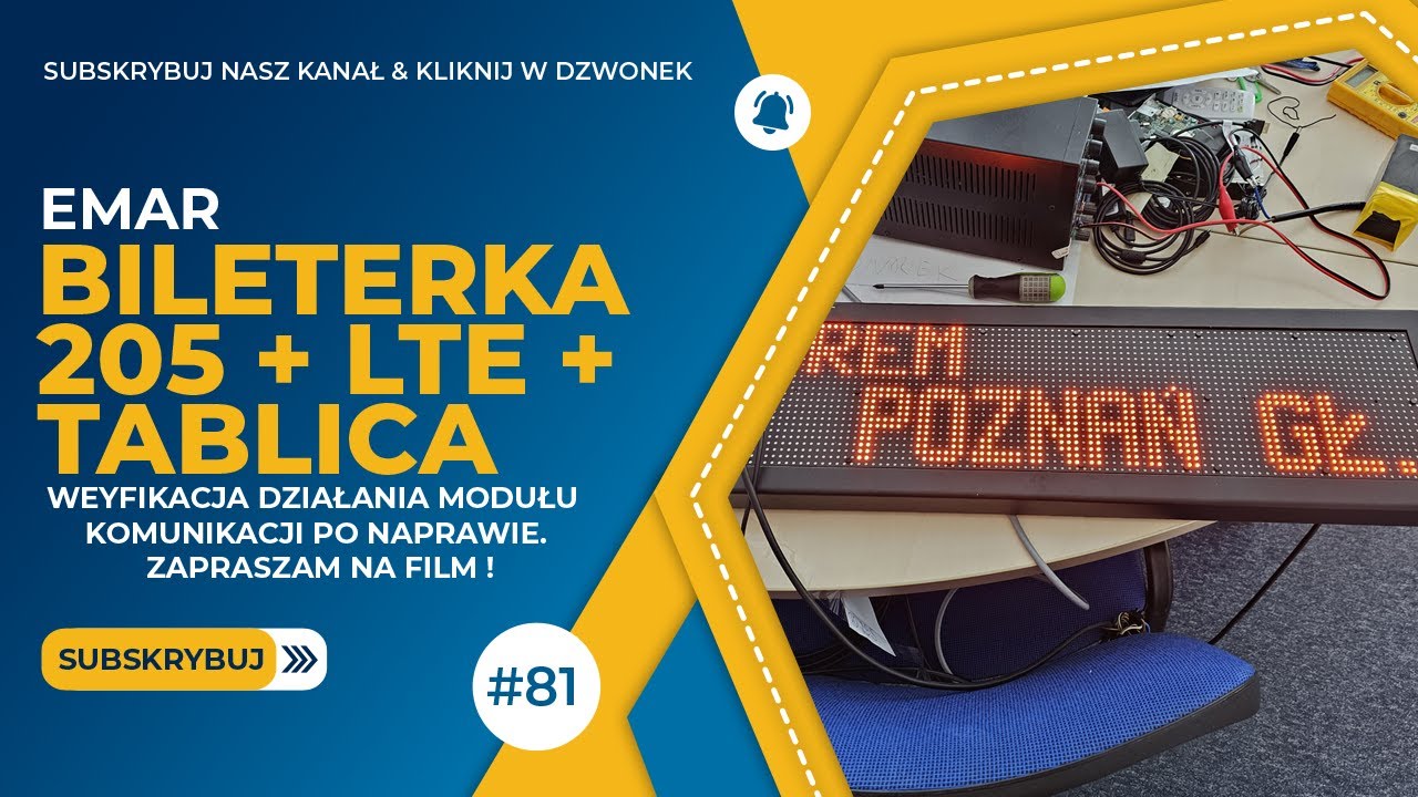 EMAR - Bileterka EMAR 205 + przystawka FULL + LTE + Tablica + Terminal płatniczy - P400+ [F/81]