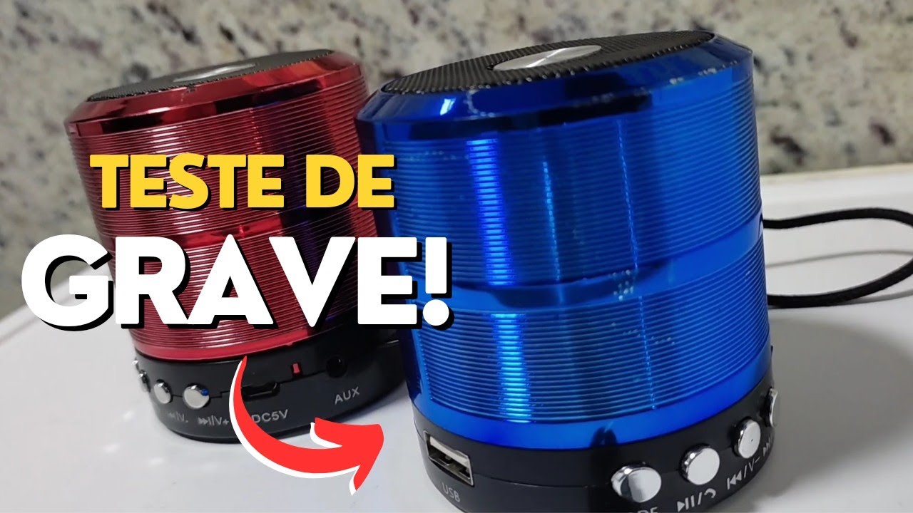 TUDO que você PRECISA saber sobre a MINI SPEAKER WS-887 (Com Teste de Grave)