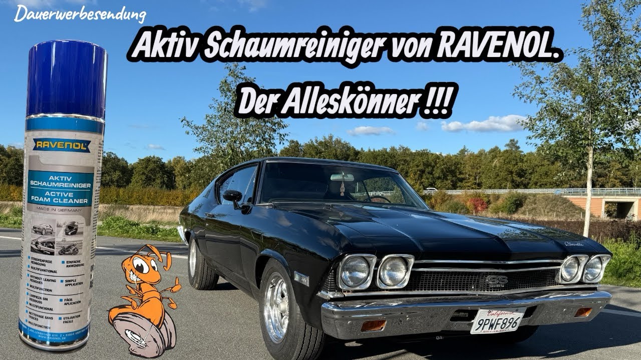 Dauerwerbesendung Aktiv Clean von RAVENOL DER Reiniger für fast alles. Oldtimer Motorrad Boot usw.