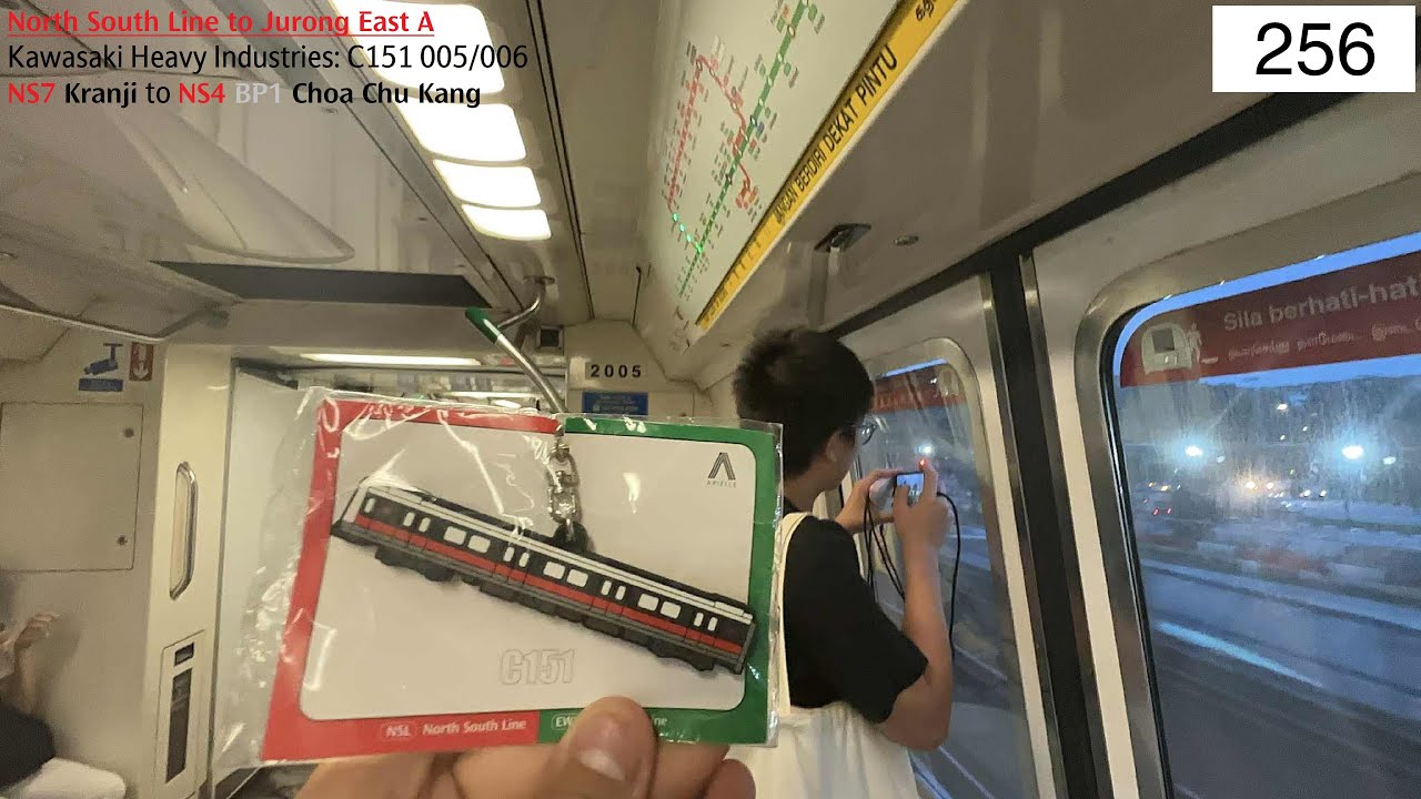 ⁴ᴷ [The very last relations] SMRT Trains, NSL Train Ride [Kranji → CCK] - Kawasaki C151 005/006
