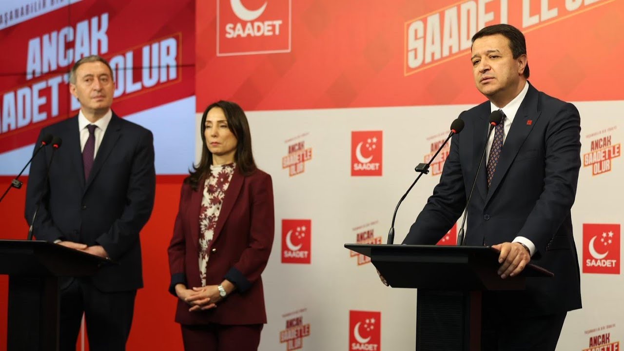 Genel Başkanımız Mahmut Arıkan, DEM Parti Eş Genel Başkanlarıyla ortak açıklama yapıyor.