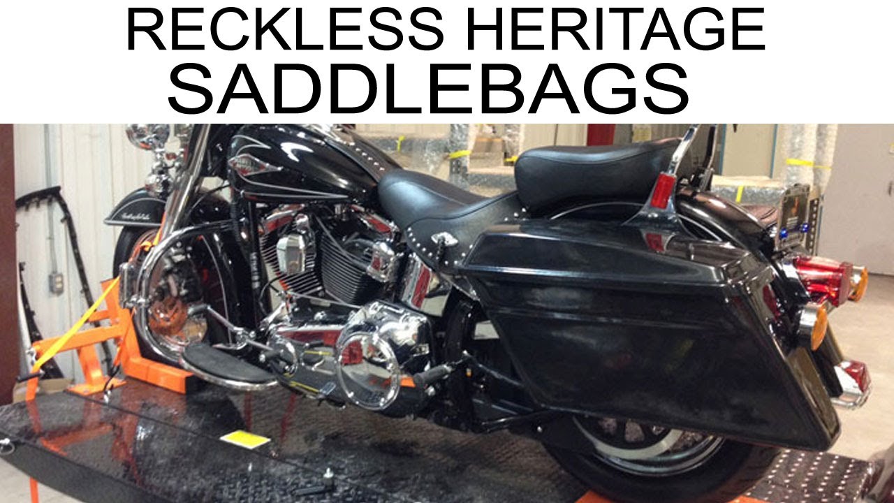 Reckless Motorcycles Heritage Softail Hard Saddlebag Luggage