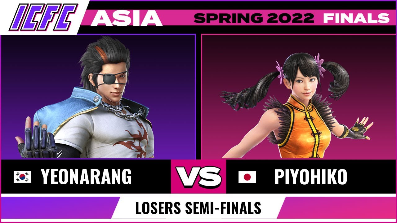 Yeonarang  (Hwoarang) vs. Piyohiko (Xiaoyu) - ICFC TEKKEN 7 Asia: Spring 2022 Finals - LSF