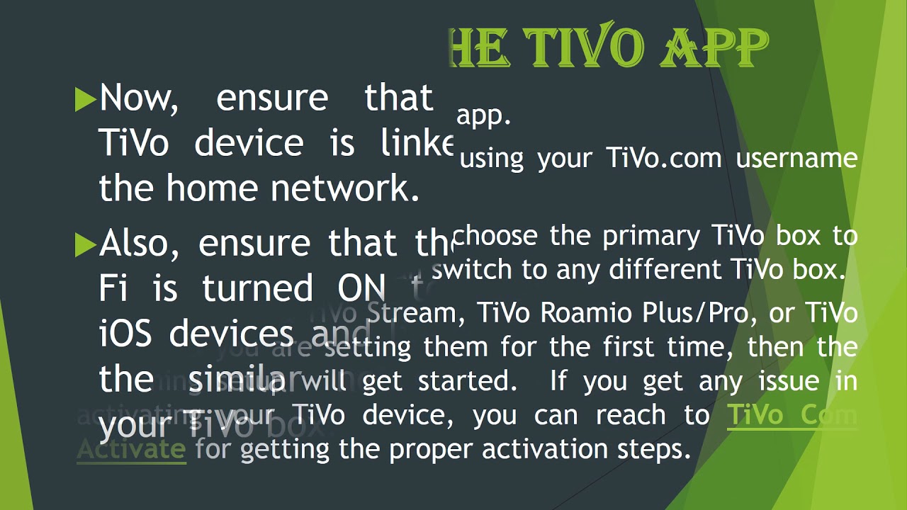 How To Use TiVo App For The iOS Devices? Call 1844-216-9915