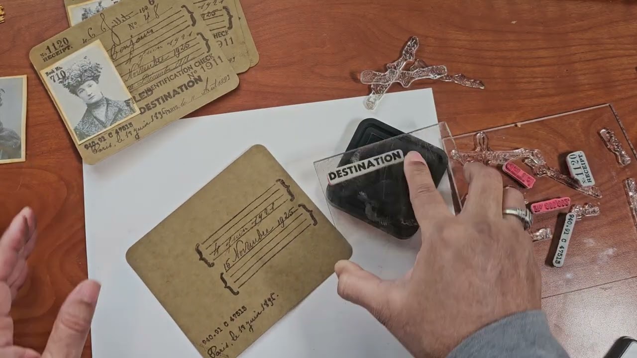ID card for the grungy travel naked junk journals kits 👌 