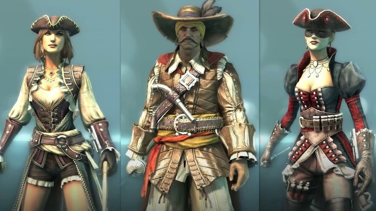 More AC4 Multiplayer characters: Adventurer, Puppeteer, Mercenary, Lady Black