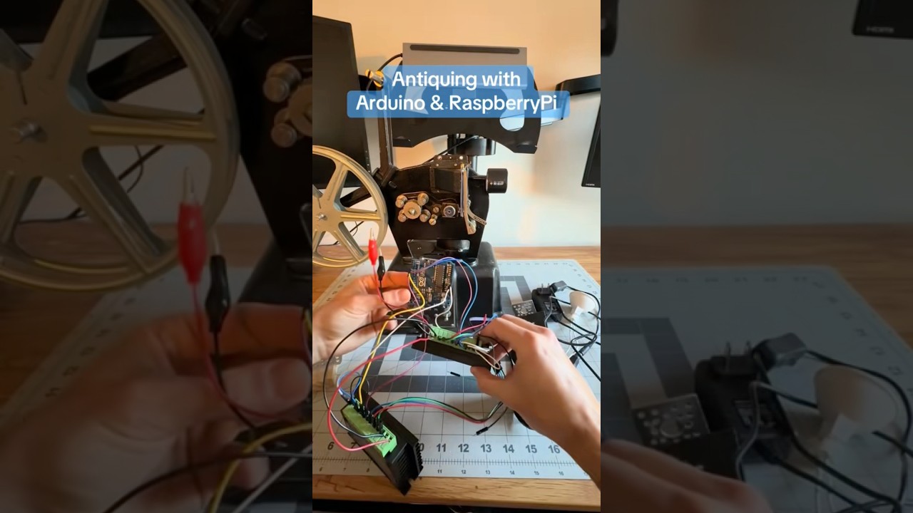 Antiquing with Arduino & RaspberryPi #arduino #raspberrypi #tech #technology #football #film #maker
