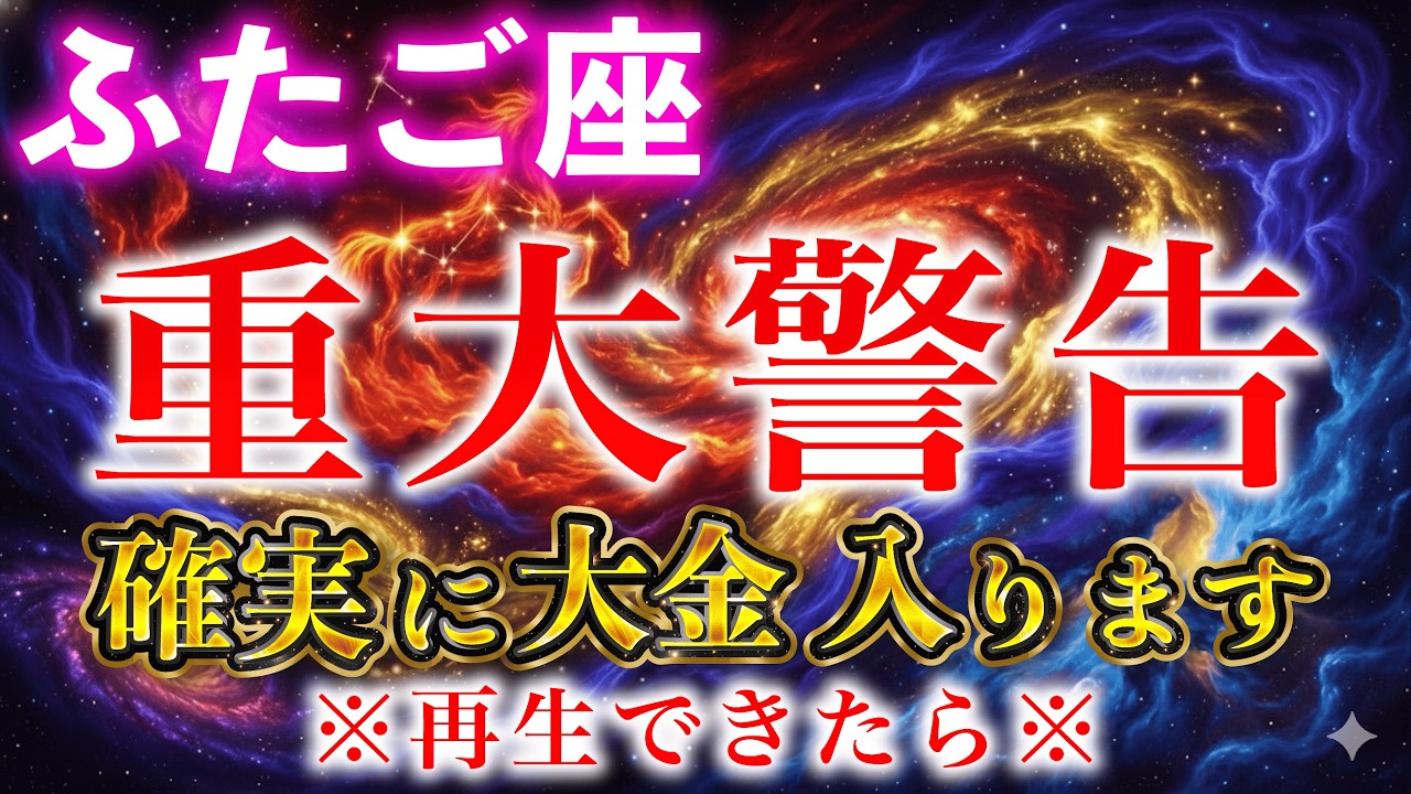 【双子座】今まで大変でしたね。最後まで見ると、あなたの通帳に見たこともない桁の数字が刻まれ、一生遊んで暮らせます。【12星座占い】