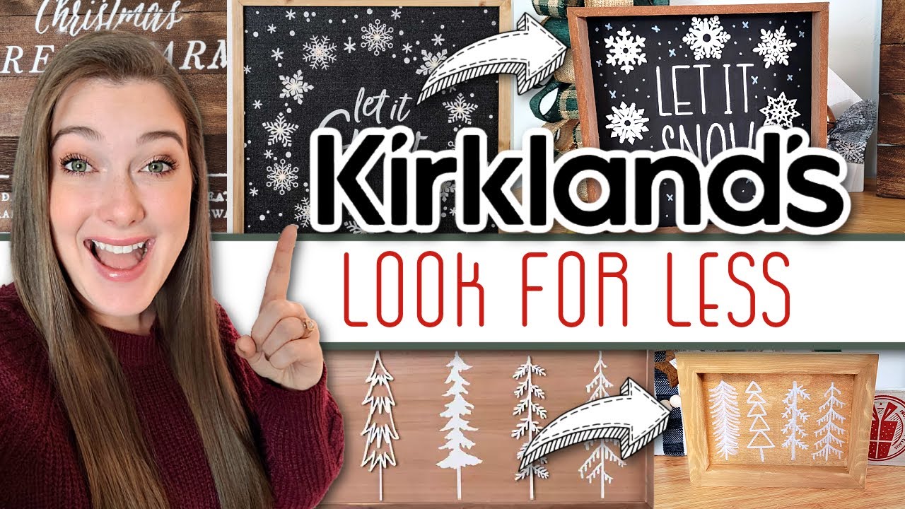 HIGH-END Kirklands Inspired DIYS! | Get The Kirklands Look For LESS! | Easy Christmas Decor DIYS