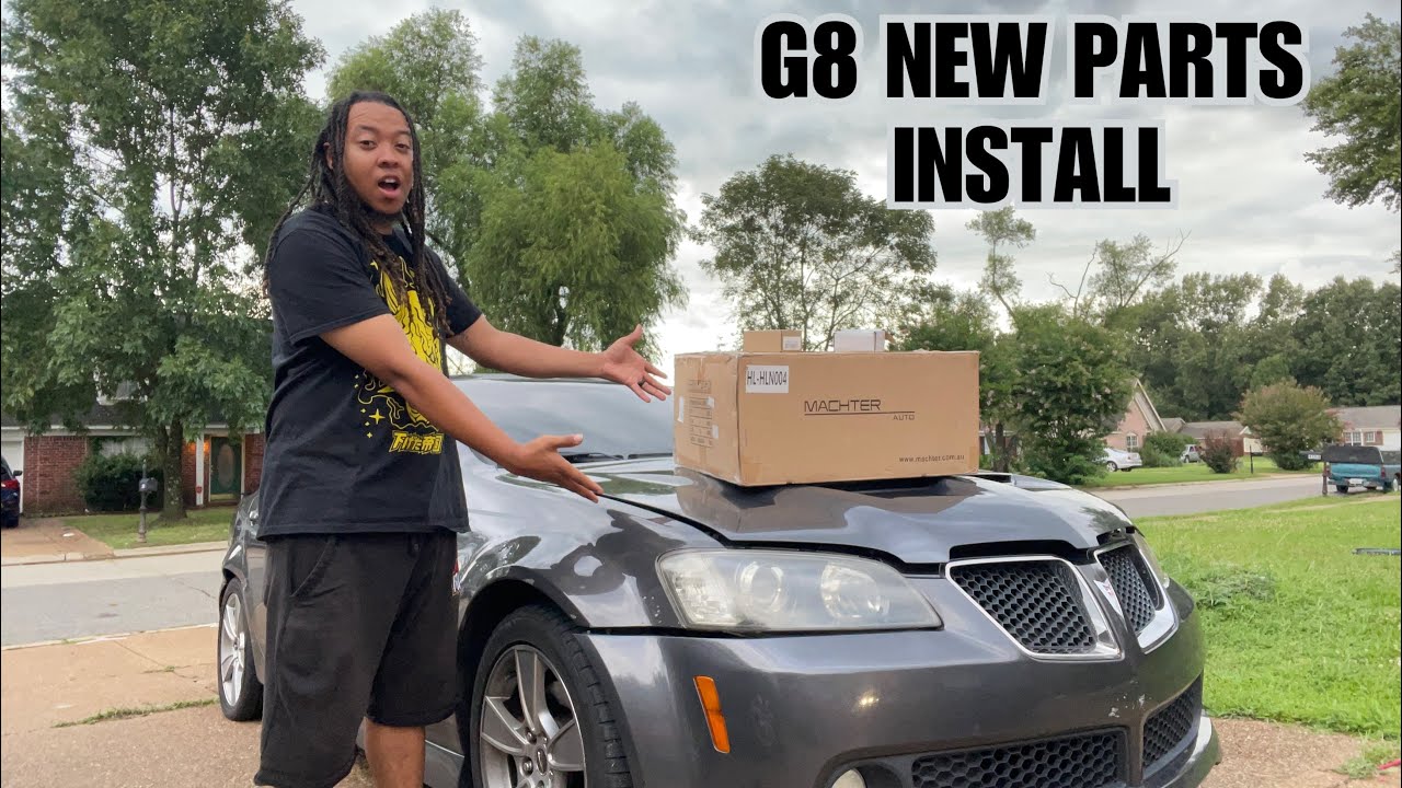 G8 GETS NEW MAVERICK MAN HEADLIGHTS INSTALL WITH MORE NEW PARTS!! #carsofyoutube #installation