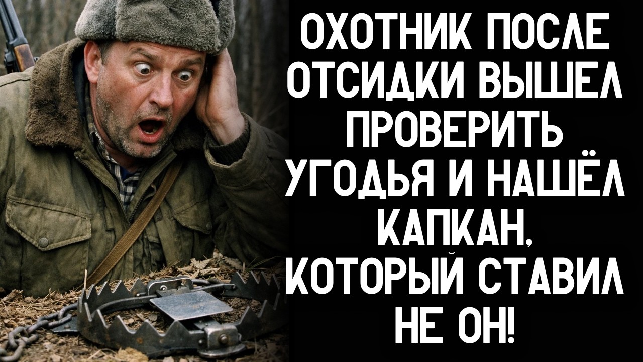 Охотник после отсидки вышел проверить угодья и нашёл капкан, который ставил не он!