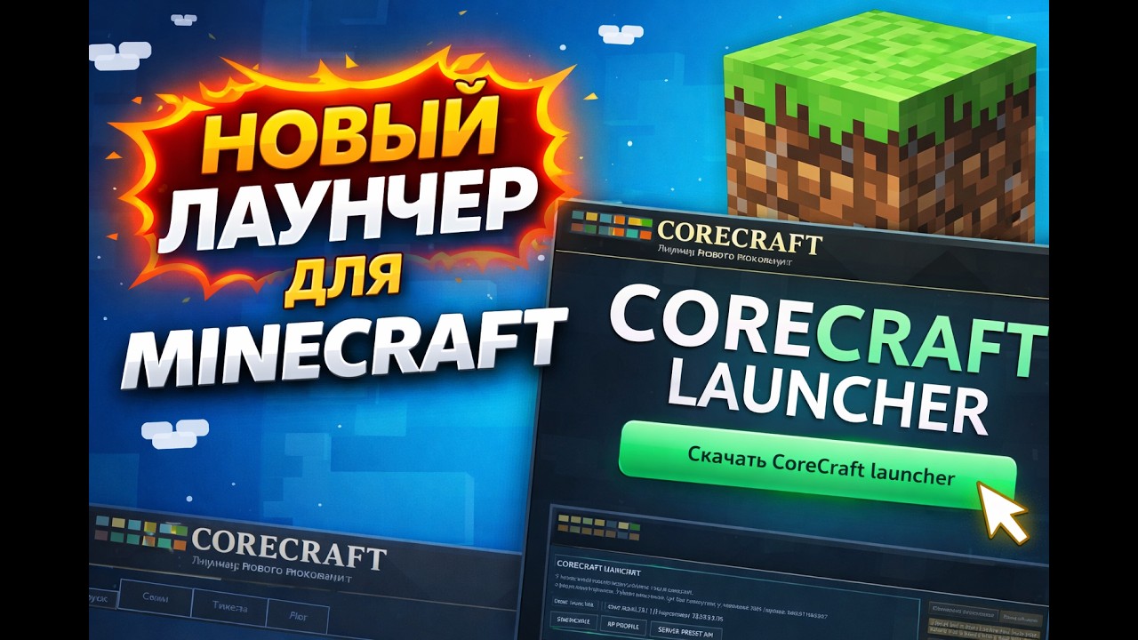 Новый лаунчер Minecraft 2026 | CoreCraft Launcher