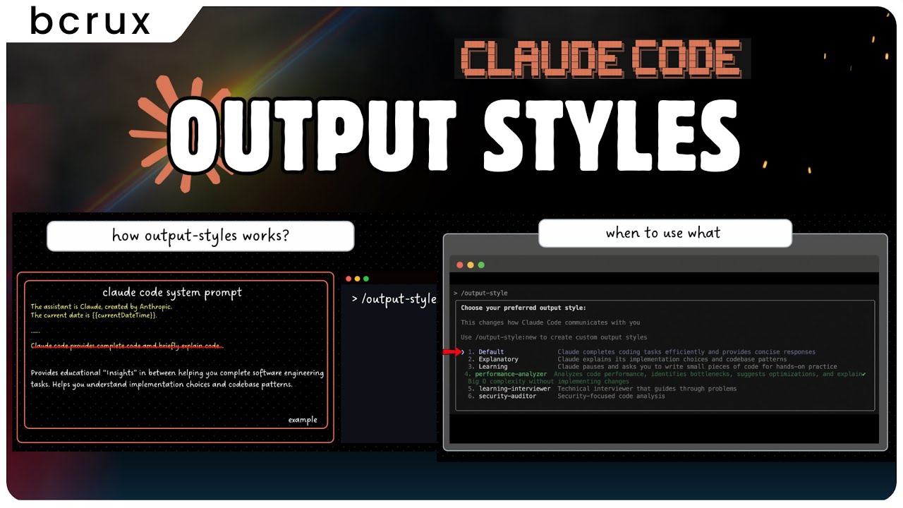 How to Use Claude Code Output Styles (2 Min Guide)