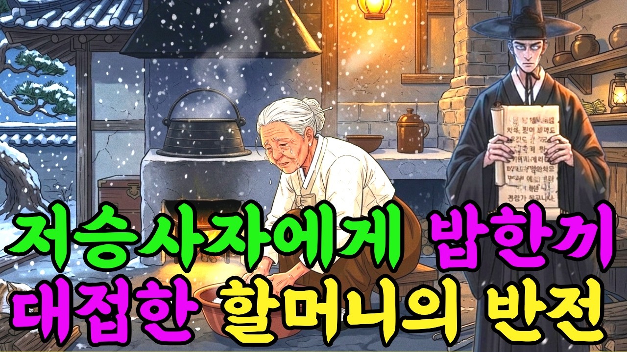 저승사자를 밥 한끼 대접한 할머니의 반전, 모두가 울었다ㅣ야담ㅣ설화ㅣ옛날이야기ㅣ오디오북