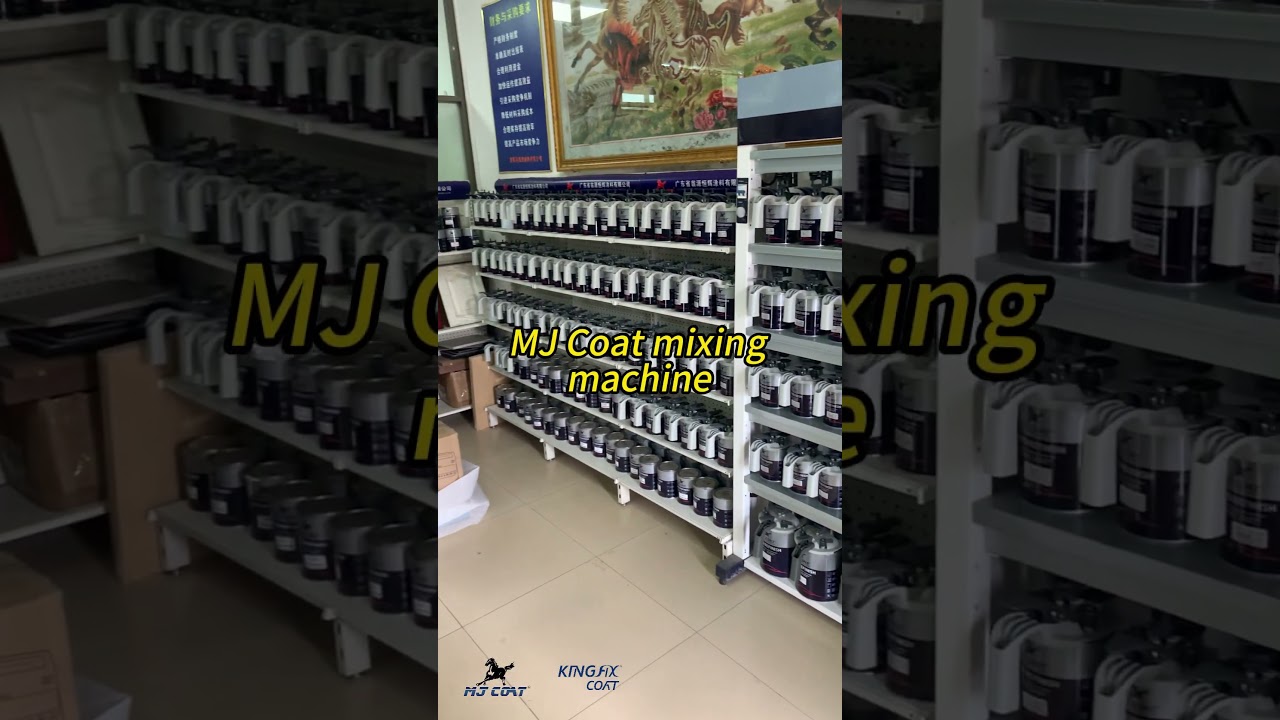 The paint mixing machine of MJ Coat and Kingfix Coat. #diy #carpaint #auto #painting #mixing