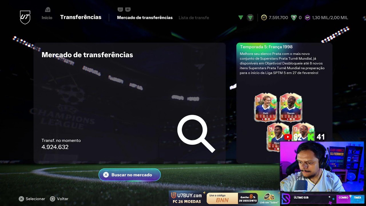 FUTURE STARS E EVO 2PS+ 🔥 @danthebnn ❗trade ❗contato ❗social