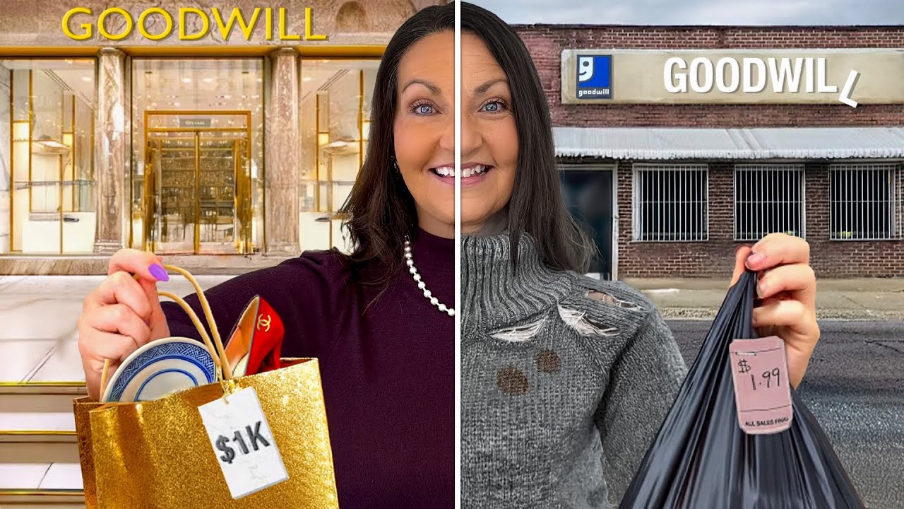 I Thrift shopped in the RICHEST City vs The POOREST City!