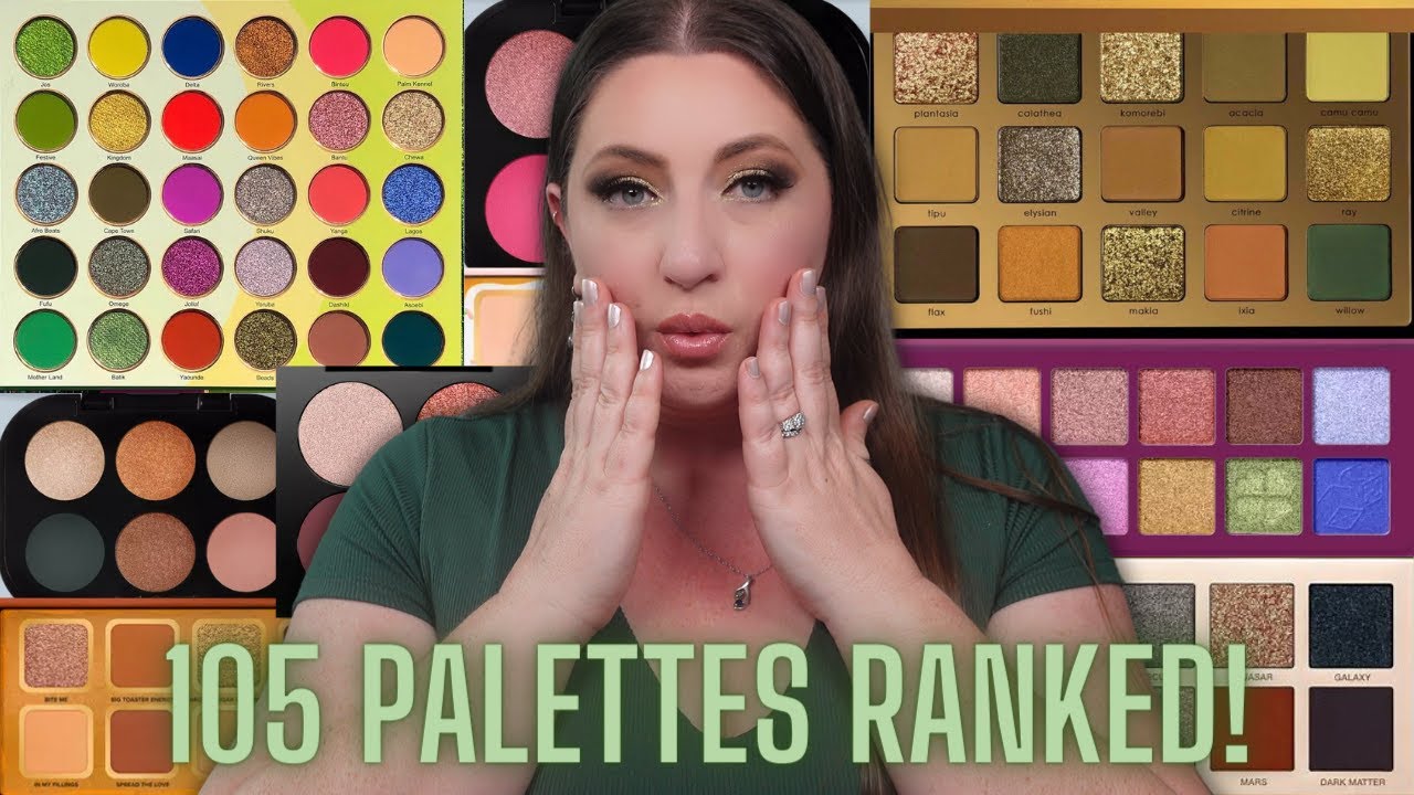 Ranking all 105 Eyeshadow Palettes I Tried in 2023 from WORST TO BEST