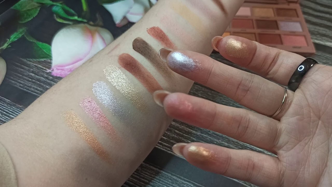 Тени REVOLUTION, BOURJOUS🧁Revolution Tasty Coffee☕Свотчи☕Заказ makeupsrore.ru