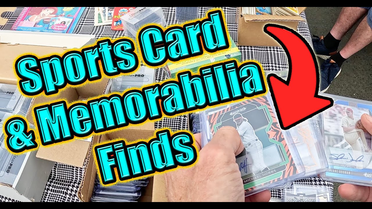 Sports Card & Vintage Memorabilia Flea Finds #fleamarketfinds #sportscards #sportsmemorabilia