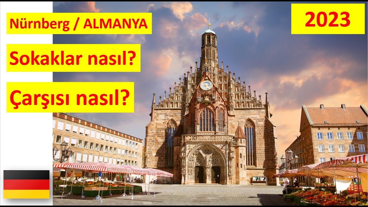 Nürnberg Almanya Merkez Nasıl? Çarşısı Nasıl? 2023 Vlog3