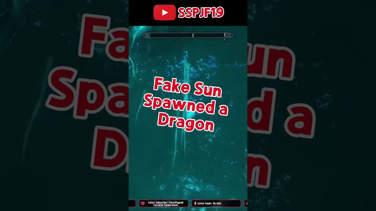 Fake Sun Spawned a Dragon #skyrim #skyrimspecialedition #skyrimshorts #shorts #shortsviral #fypシ゚