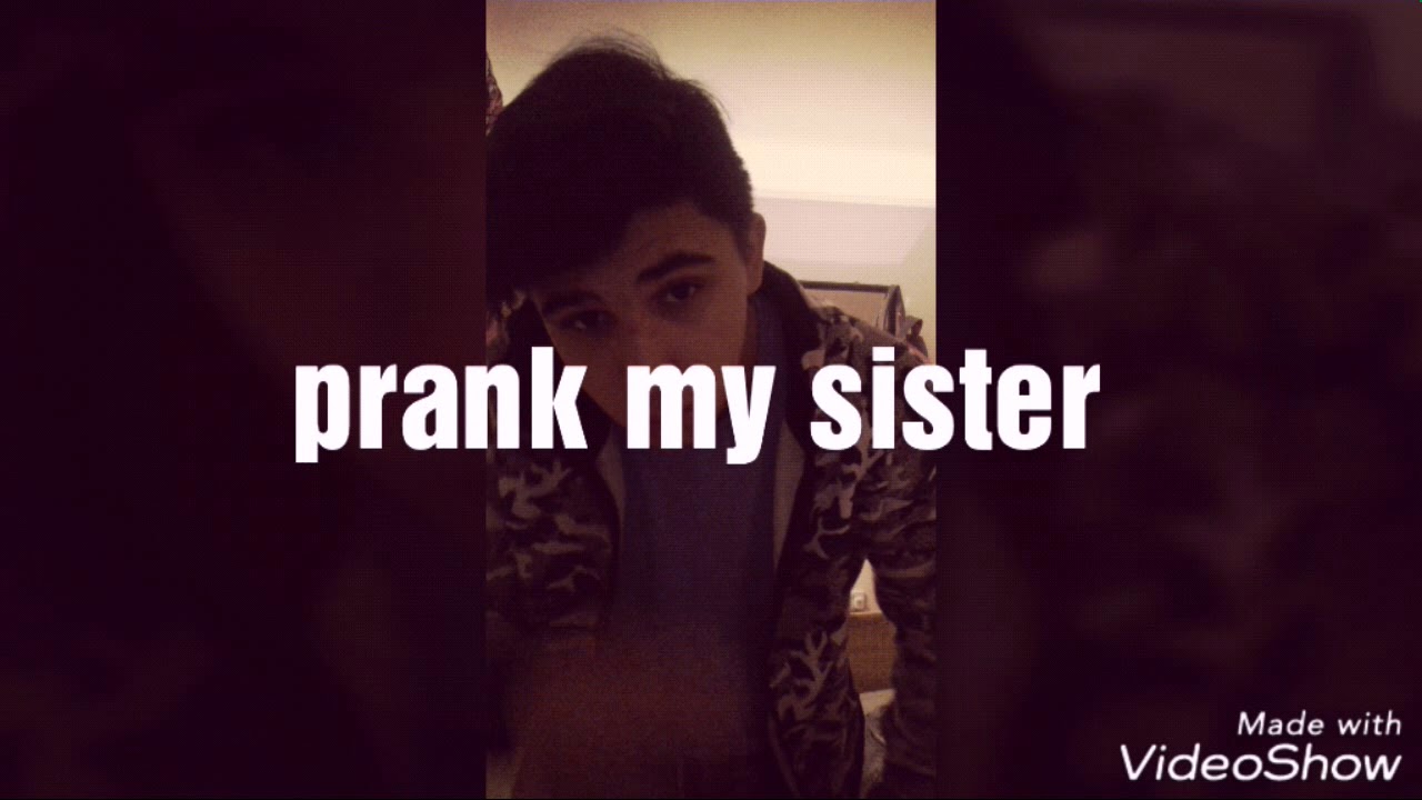 Prank my small sister with tomato