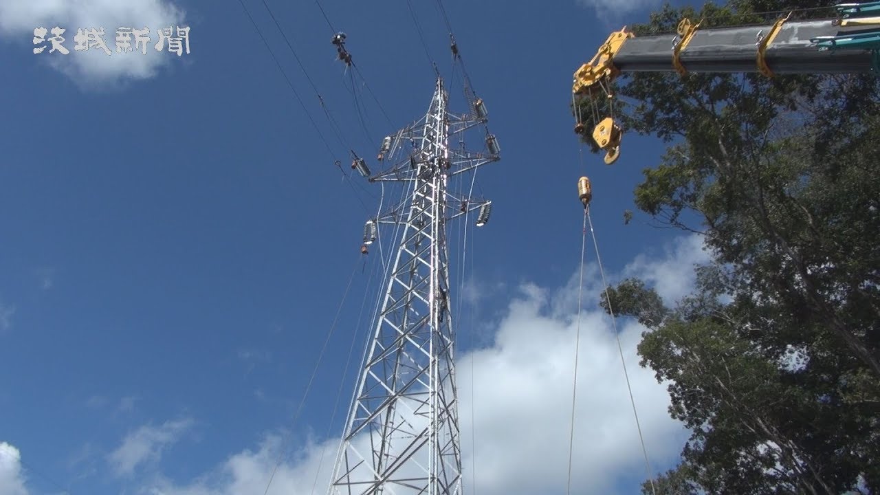 古い電線更新　鉄塔建て替え本格化