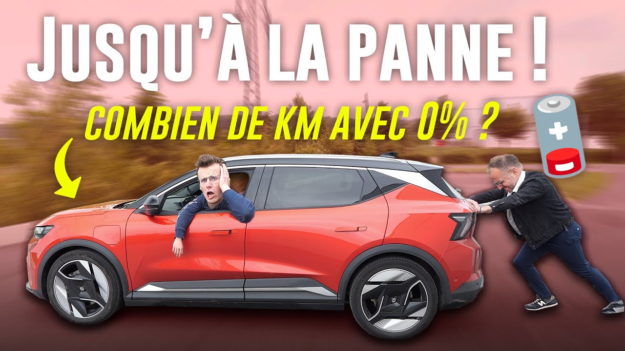 Renault Scenic électrique: Quelle distance peut-on parcourir avec 0% de batterie ?