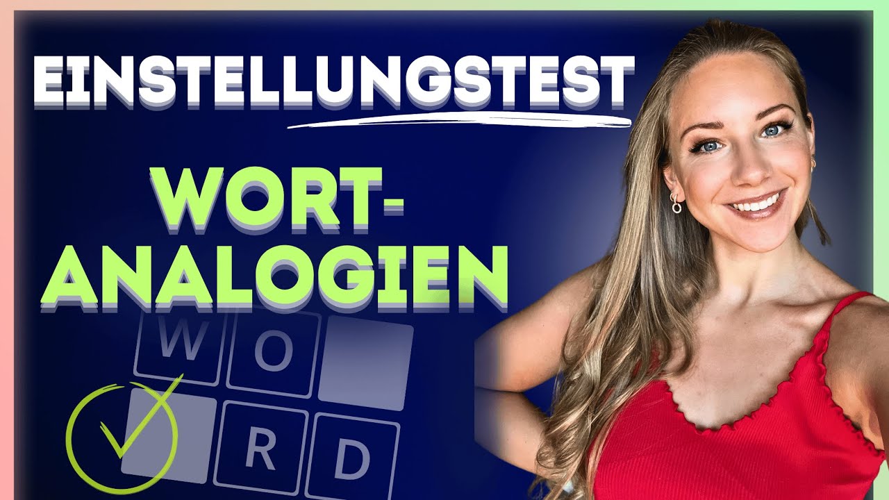 💡👩🏼&zwj;🎓 EINSTELLUNGSTEST &Uuml;BEN: Wortanalogien & Sprachanalogien | Polizei, Zoll, Bahn, JVA...